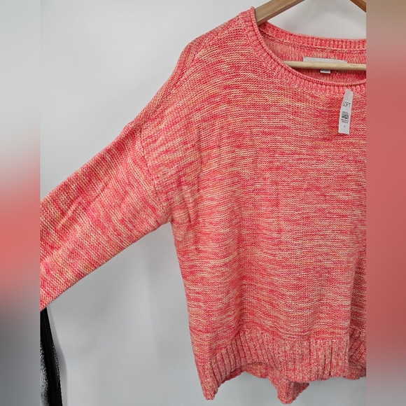 Loft Pink Sweater 100% Cotton NWT Size Medium - Picture 5 of 7